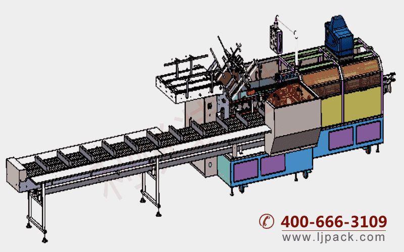 积木拼图玩具自动装盒机3D设计图