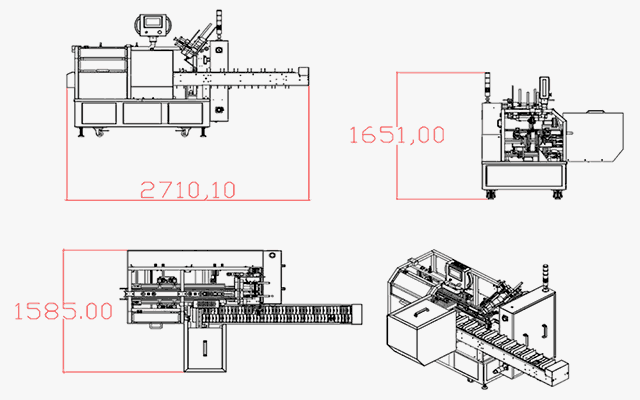 LY200-3自动装盒机尺寸图