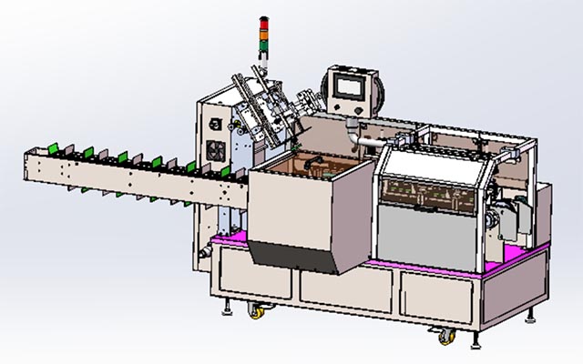 LY200-2自动装盒机3D设计图